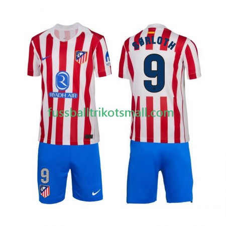 Fußballtrikots Atlético Madrid Alexander Sorloth 9 Kinder 2025-2026 Kurzarm Heimtrikotsatz kaufen